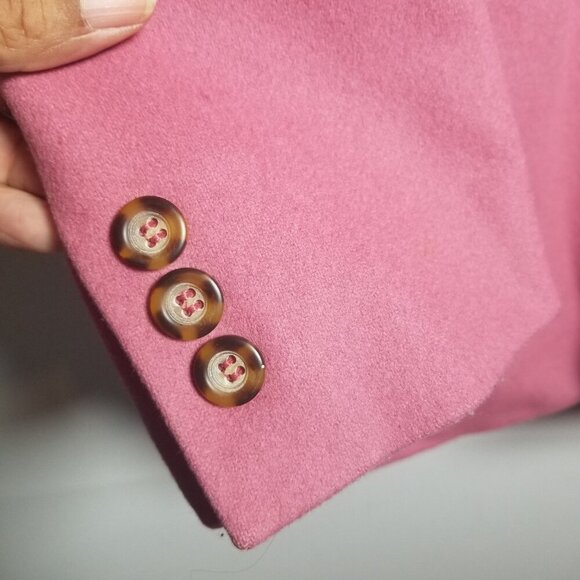 LL Bean Women's Wool/Cashmere Pink Office Career Blazer Sz 8P - Picture 5 of 7